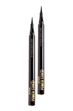 Avon Power Stay Likit Liner Blackest Black İkili Set