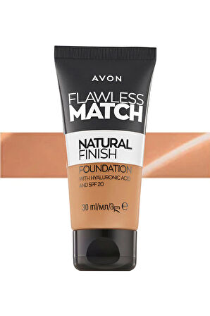 Avon Flawless Match Natural Likit Fondöten Spf20 30 Ml. Pale Pink 215P 