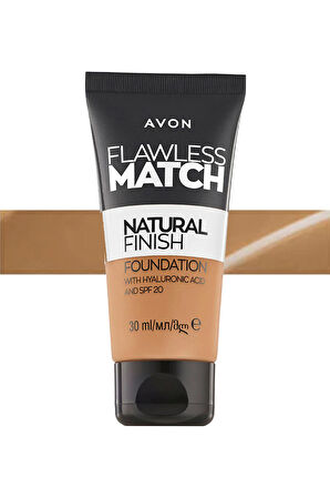 Avon Flawless Match Natural Likit Fondöten Spf20 30 Ml. Sun Beige 320G