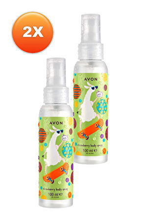 Avon Lama Dude Naturals Çilek Kokulu Çocuk Vücut Spreyi 100 Ml. İkili Set