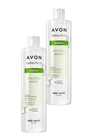 Avon Nutra Effects Mat Micellar Makyaj Temizleme Suyu 400 Ml. İkili Set