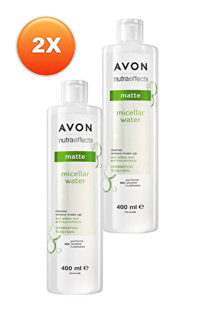 Avon Nutra Effects Mat Micellar Makyaj Temizleme Suyu 400 Ml. İkili Set