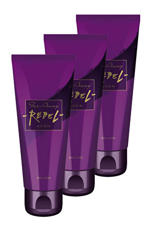 Avon Far Away Rebel Vücut Losyonu 125 Ml. Üçlü Set