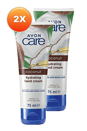 Avon Hindistan Cevizi Yağı İçeren El Kremi 75 Ml. İkili Set