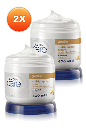 Avon Care Vanilya Içeren E Vitaminli Kuru Ciltler İçin Çok Amaçlı Krem 400 Ml. İkili Set