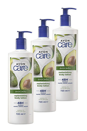 Avon Care Avokado Replenishing Avokado Yağı Içeren Vücut Losyonu 720 Ml. Üçlü Set