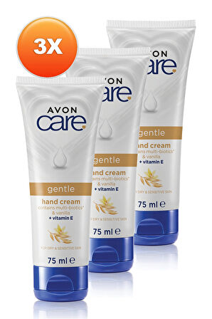 Avon Care Vanilya Içeren E Vitaminli Kuru Ciltler İçin El Kremi 75 Ml. Üçlü Set