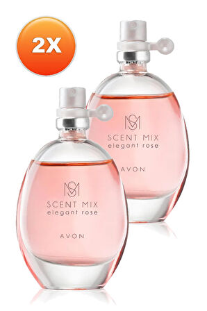 Avon Scent Mix Elegant Rose Kadın Parfüm Edt 30 Ml. İkili Set