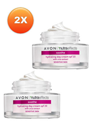 Avon Nutra Effects Soothe Nemlendirici Krem Spf20 50 Ml. İkili Set