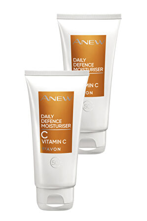 Avon Anew Daily Defence Moisturiser Spf 50 Korumalı Nemlendirici Losyon 50 Ml. İkili Set