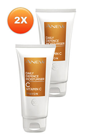 Avon Anew Daily Defence Moisturiser Spf 50 Korumalı Nemlendirici Losyon 50 Ml. İkili Set