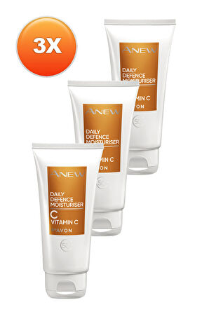 Avon Anew Daily Defence Moisturiser Spf 50 Korumalı Nemlendirici Losyon 50 Ml. Üçlü Set