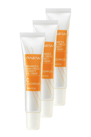 Avon Anew Radiance Koyu Halkalar için Göz Kremi 15 Ml. Üçlü Set
