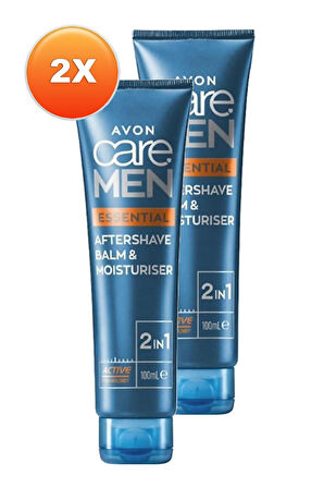 Avon Care Men Essential 2 si 1 Arada Tıraş Sonrası Balmı ve Nemlendiricisi 100 Ml. İkili Set