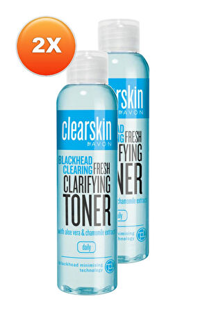 Avon Clearskin Siyah Noktalar için Tonik 100 Ml. İkili Set