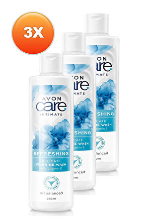 Avon Care Intimate Refreshing E Vitamini İçeren Dış Genital Bölge Temizleyici 250 Ml. Üçlü Set