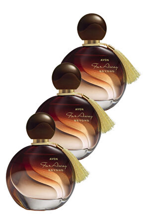 Avon Far Away Beyond Kadın Parfüm Edp 50 Ml. Üçlü Set