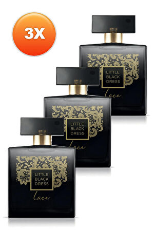 Avon Little Black Dress Lace Kadın Parfüm Edp 50 Ml. Üçlü Set