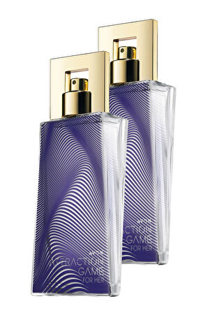 Avon Attraction Game Kadın Parfüm Edp 50 Ml. İkili Set