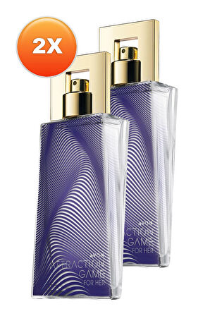 Avon Attraction Game Kadın Parfüm Edp 50 Ml. İkili Set