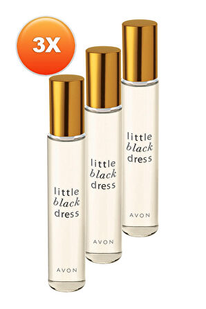 Avon Little Black Dress Kadın Parfüm Çanta Boyu Edp 10 Ml. Üçlü Set
