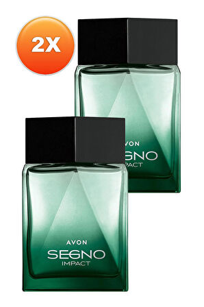 Avon Segno Impact Erkek Parfüm Edp 75 Ml. İkili Set