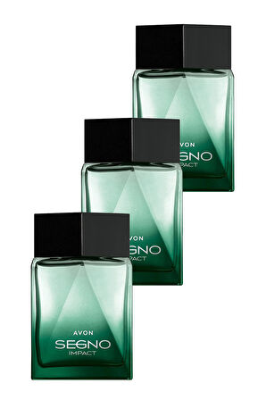 Avon Segno Impact Erkek Parfüm Edp 75 Ml. Üçlü Set
