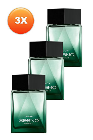 Avon Segno Impact Erkek Parfüm Edp 75 Ml. Üçlü Set