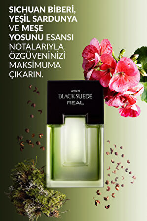 Avon Black Suede Real Erkek Parfüm Edt 75 Ml. Üçlü Set