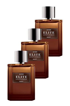 Avon Elite Gentleman Quest Erkek Parfüm Edt 75 Ml. Üçlü Set