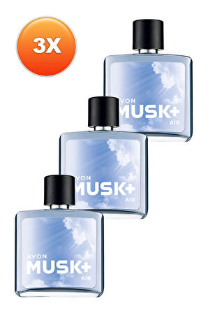 Avon Musk Air Erkek Parfüm Edt 75 Ml. Üçlü Set