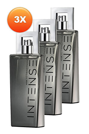 Avon Attraction Intense Erkek Parfüm Edt 75 Ml. Üçlü Set