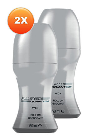 Avon Full Speed Quantum Erkek Rollon 50 Ml. İkili Set