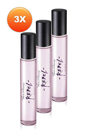 Avon Far Away Rebel Kadın Parfüm Edp 10 Ml. Üçlü Set