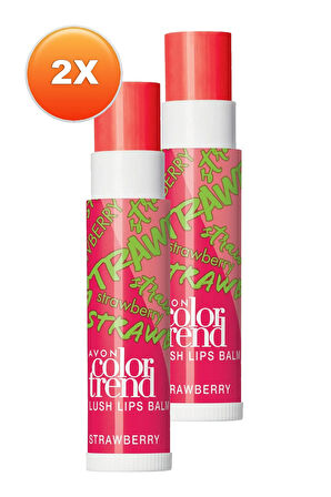 Avon Color Trend Dudak Balmı Strawberry İkili Set