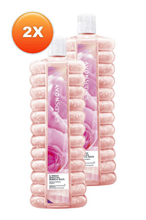 Avon L'Amour Sunrise Gül ve Kehribar Kokulu Banyo Köpüğü 1 Lt. İkili Set