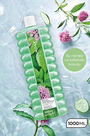 Avon Senses Water Mint Nane ve Salatalık Kokulu Banyo Köpüğü 1 Lt. Üçlü Set