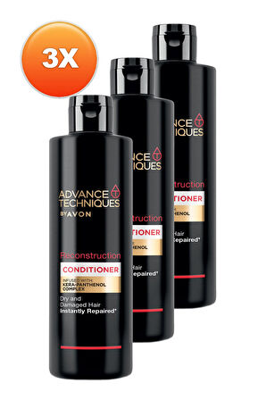 Avon Advance Techniques Reconstruction Onarıcı Saç Kremi 250 Ml. Üçlü Set