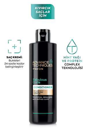 Avon Advance Techniques Bukle Belirginleştirici Saç Kremi 250 Ml. Üçlü Set