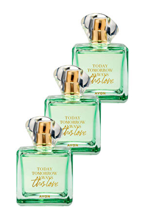 Avon TTA This Love Kadın Parfüm Edp 100 Ml. Üçlü Set