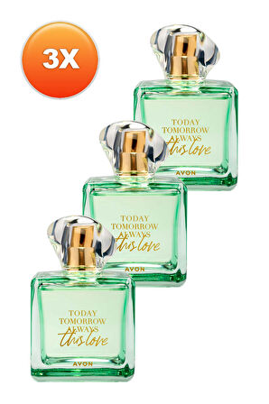Avon TTA This Love Kadın Parfüm Edp 100 Ml. Üçlü Set