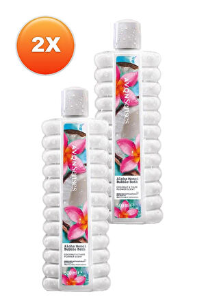 Avon Senses Aloha Monoi Tiare Çiçeği ve Hindistan Cevizi Kokulu Banyo Köpüğü 500 Ml. İkili Set