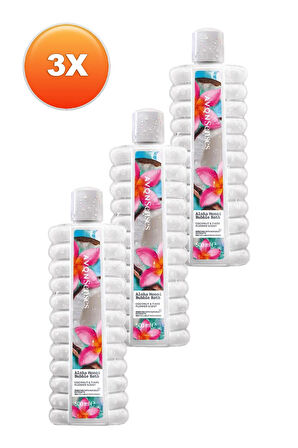 Avon Senses Aloha Monoi Tiare Çiçeği ve Hindistan Cevizi Kokulu Banyo Köpüğü 500 Ml. Üçlü Set