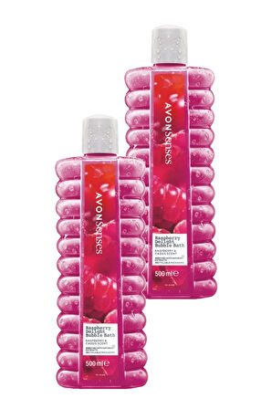 Avon Raspberry Delight Frambuaz ve Frenk Üzümü Kokulu Banyo Köpüğü 500 Ml. İkili Set