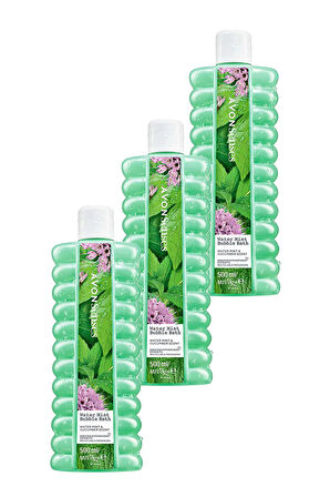 Avon Senses Water Mint Nane ve Salatalık Kokulu Banyo Köpüğü 500 Ml. Üçlü Set