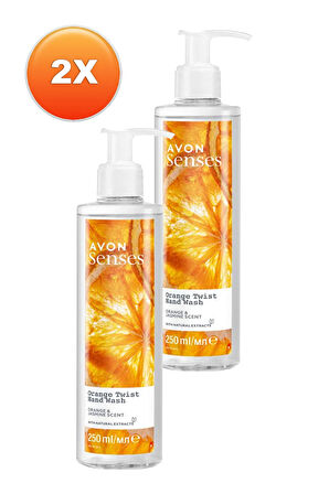 Avon Senses Orange Twist Portakal ve Yasemin Kokulu Sıvı El Sabunu 250 Ml. İkili Set