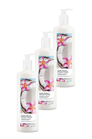Avon Senses Aloha Monoi Tiare Çiçeği ve Hindistan Cevizi Kokulu Krem Duş Jeli 720 Ml. Üçlü Set