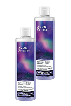 Avon Senses Dancing Skies Menekşe ve Ahududu Kokulu Kremsi Duş Jeli 250 Ml. İkili Set