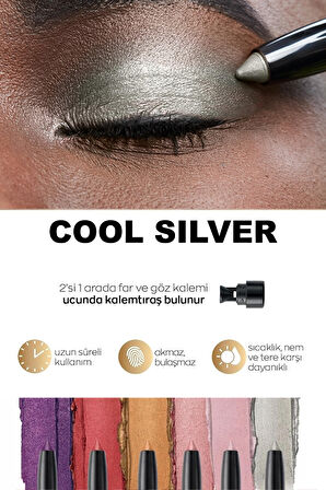 Power Stay Shadow Stick Kalem Far Cool Silver