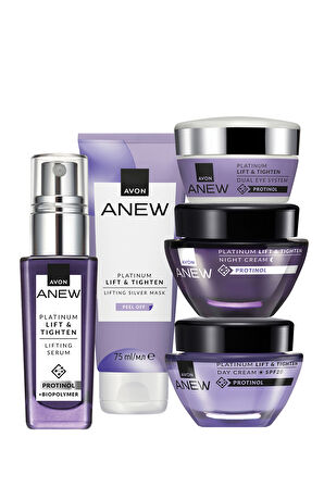 Anew Platinum Lift & Tighten Beş Parça Yüz Bakım Paketi